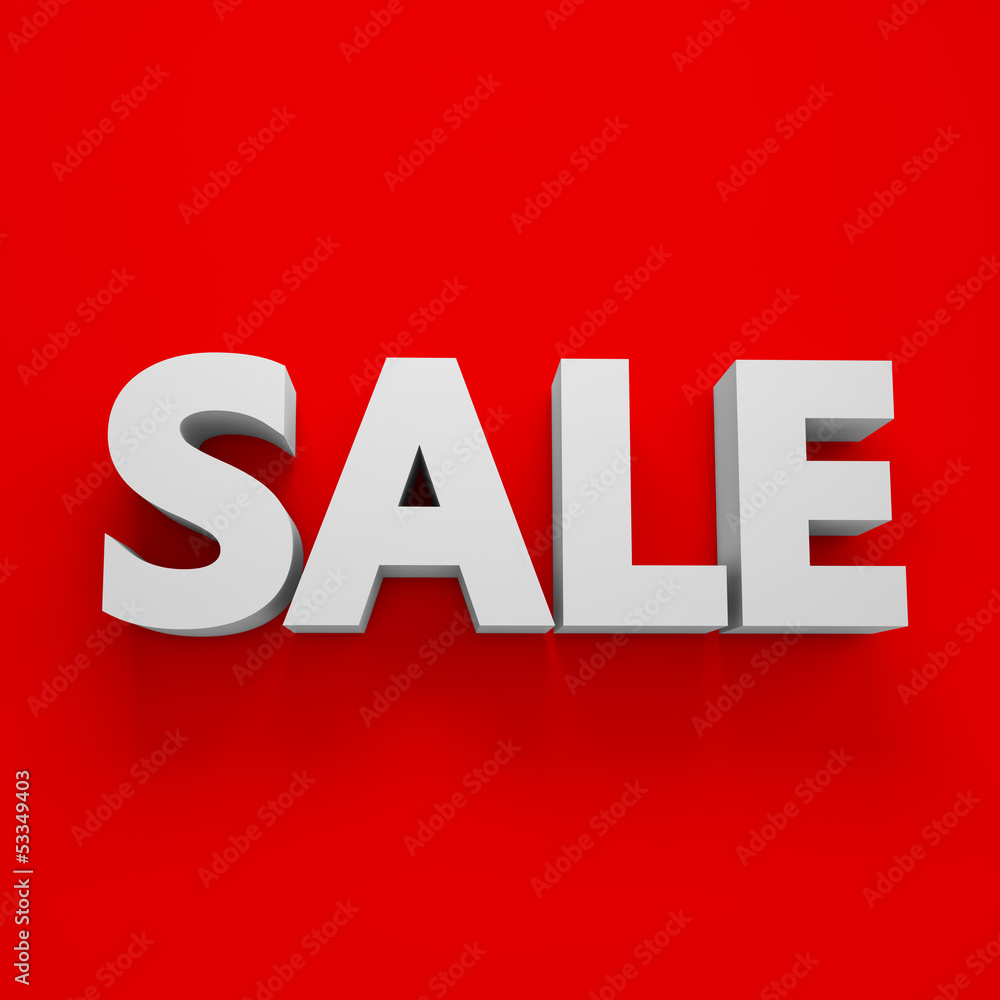 big 3D SALE word with clipping path big 3D SALE word with clipping path