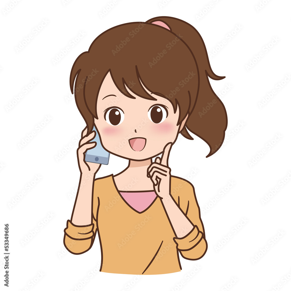 女の子/電話