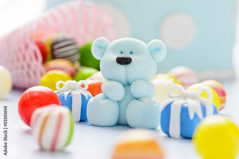 teddy with candy