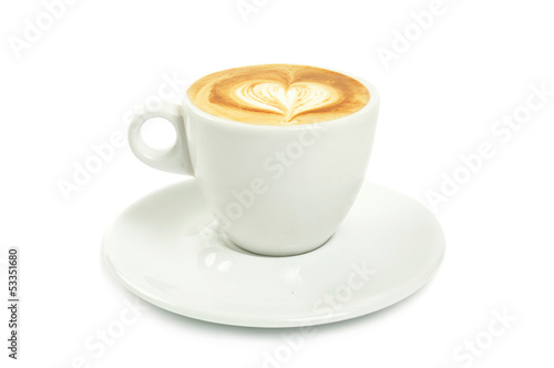 Cup with cappuccino