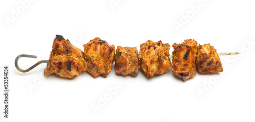 Tableau sur toile Indian Chicken Tikka Kebab