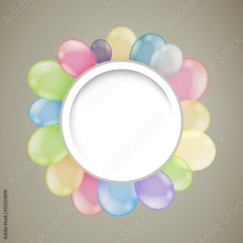 Vector Illustration of Colorful Flying Balloons