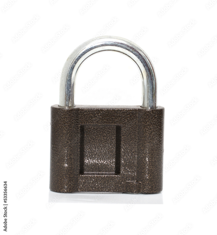a new lock on a white background. macro a new lock on a white background. macro