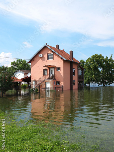 flooded house