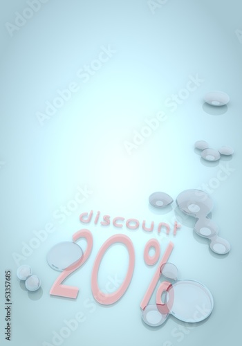 3d graphic of a harmoniously discount icon