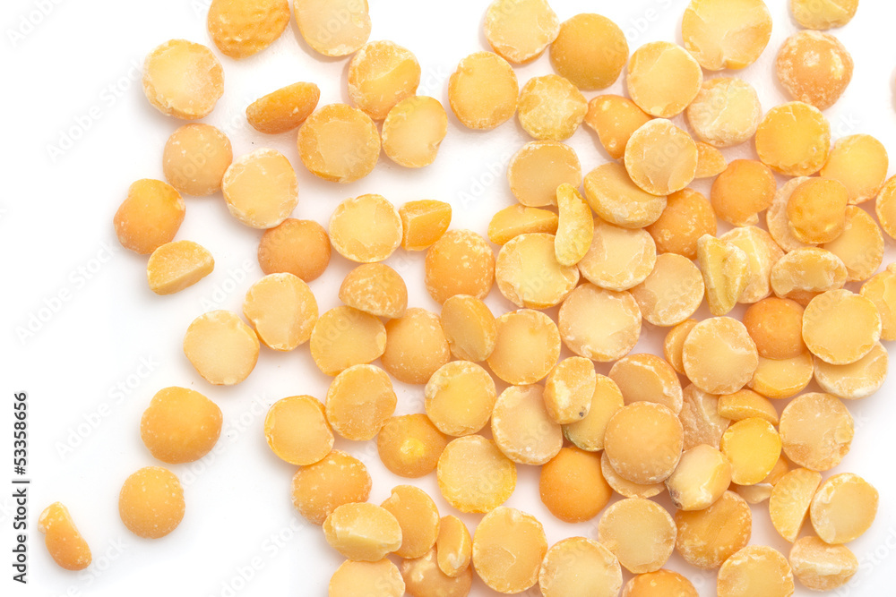 peas on a white background. macro peas on a white background. macro