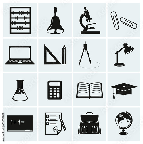 School and education icons.