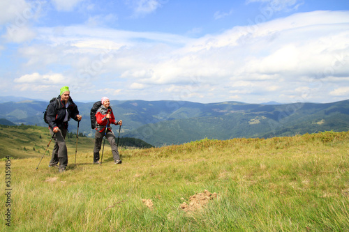 Summer hiking the Carpathians. © vetal1983