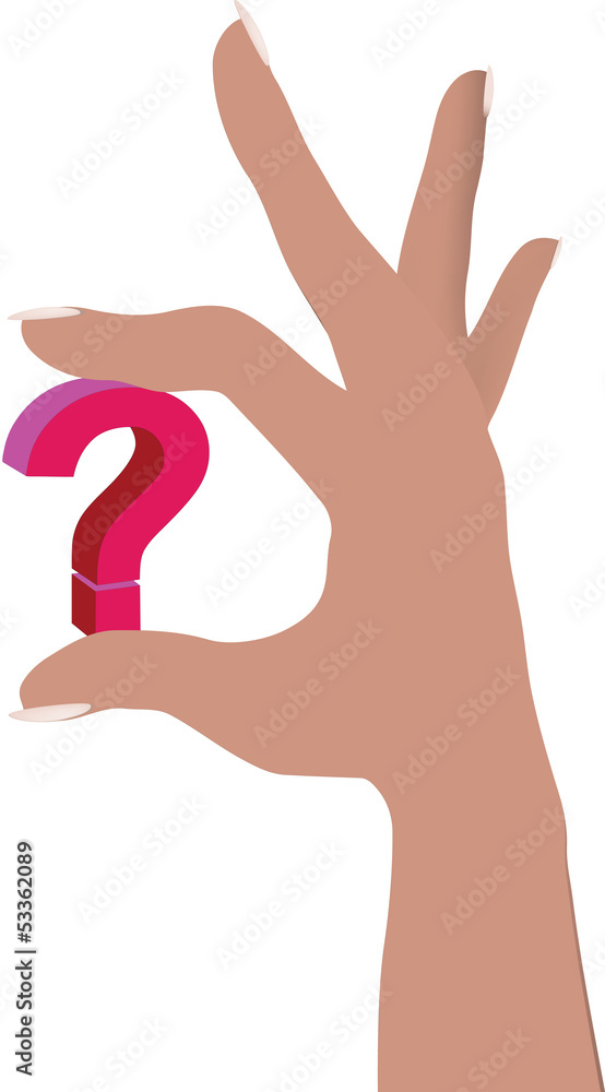 Obraz premium punto domanda