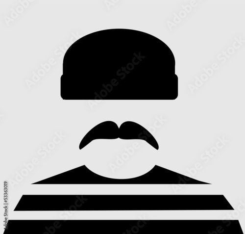 prisoner wearing stripes