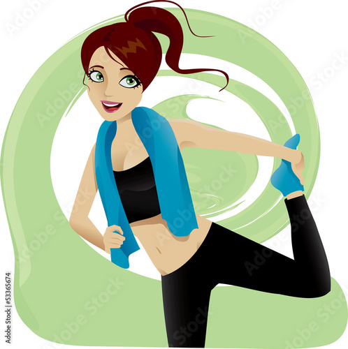 Stretching Girl