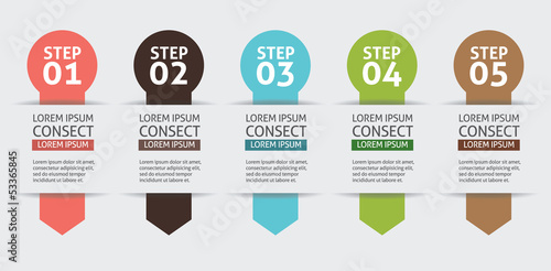 Vector Background Number Options Banner & Card