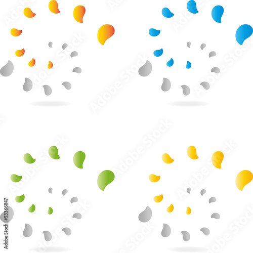 Logo, 3D, Spirale, abstract swirly