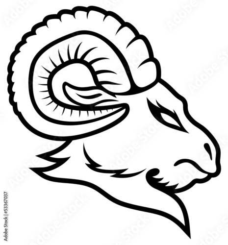 Aries symbol.