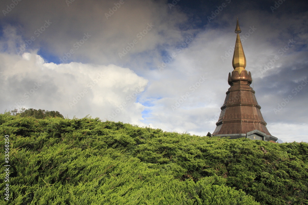 The pagoda at Doi Inthanon, Thailand