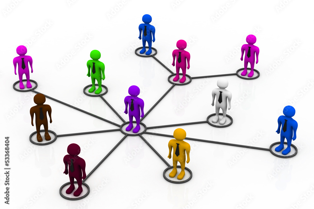 Business network. Business network.