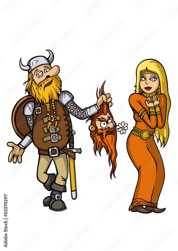 Viking falls in love with girl Viking falls in love with girl