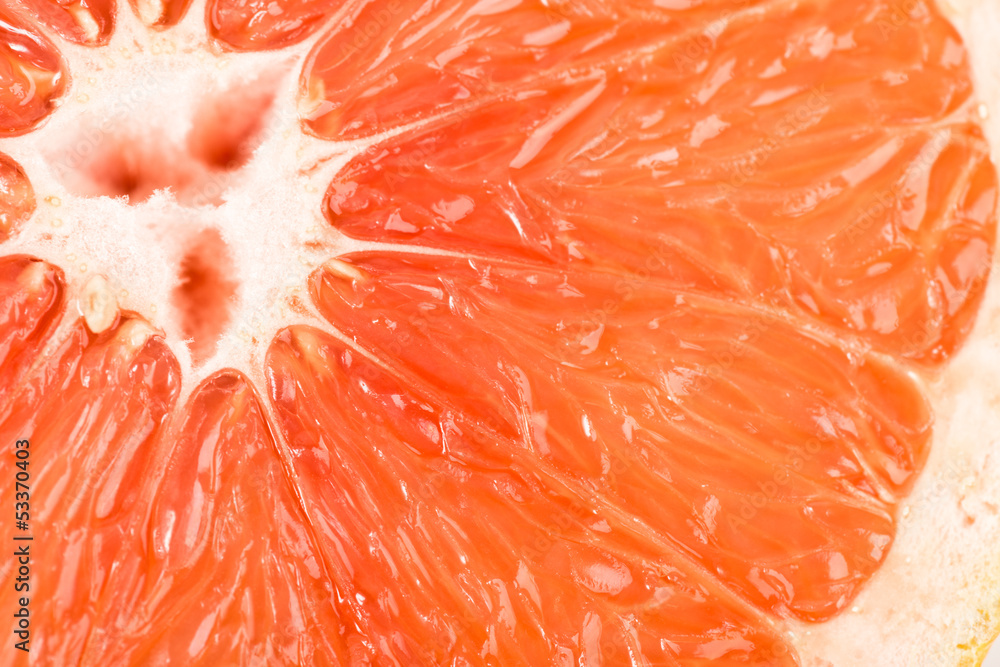 macro of red grapefruit macro of red grapefruit