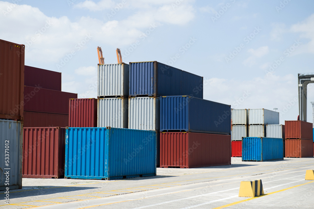 Fototapeta premium cargo containers