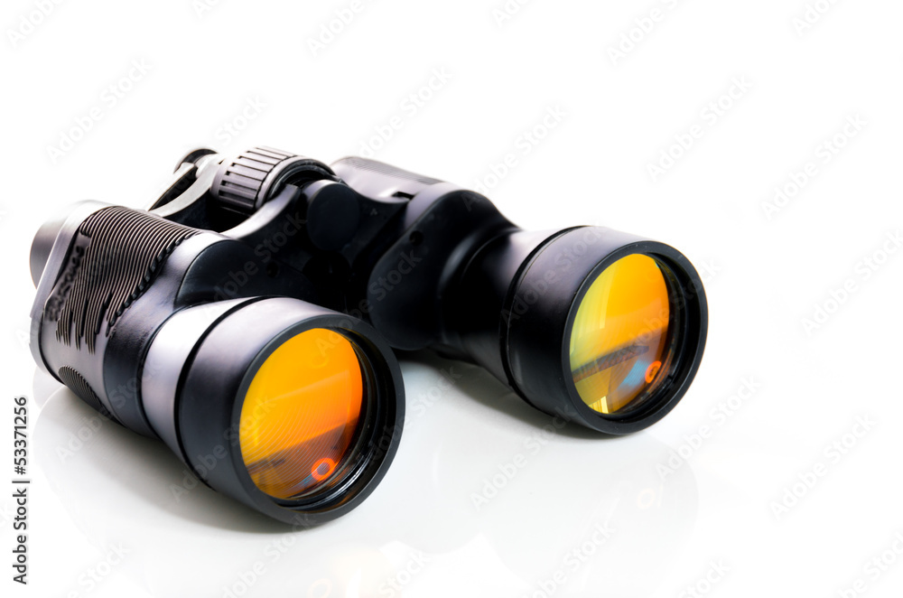 Binoculars isolated on white background Binoculars isolated on white background