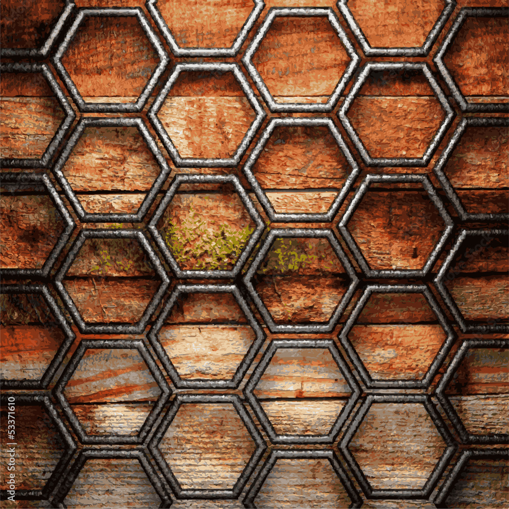 metal and wood background metal and wood background