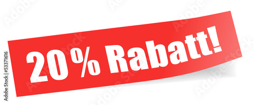20 % Rabatt
