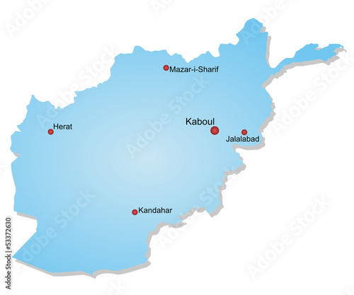 Carte de l'Afghanistan