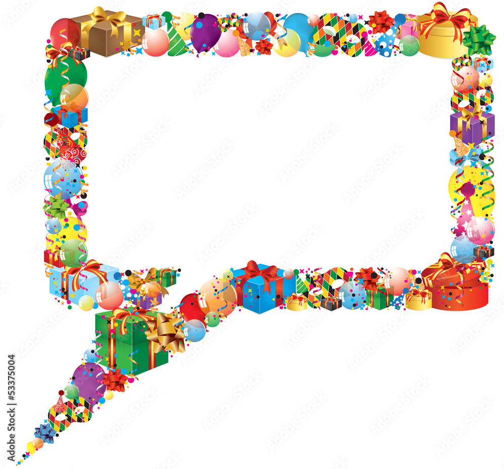 Vettoriale Stock nuvoletta cartoon con regali Adobe Stock