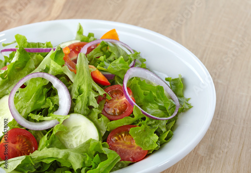 Fresh healthy salad with vegetables