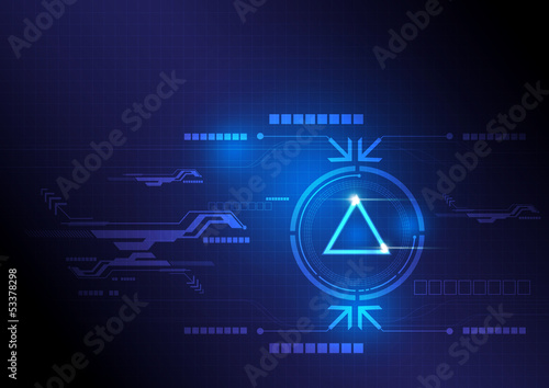modern button and technology background design