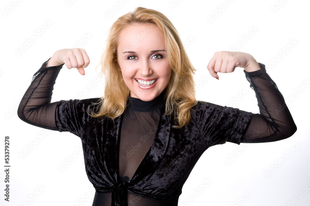 She is a strong girl She is a strong girl