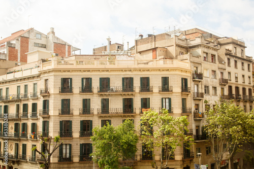 Old Apartment Building in Barcelona