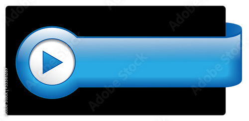 Blue Web Button (pin badge icon symbol blank template vector)