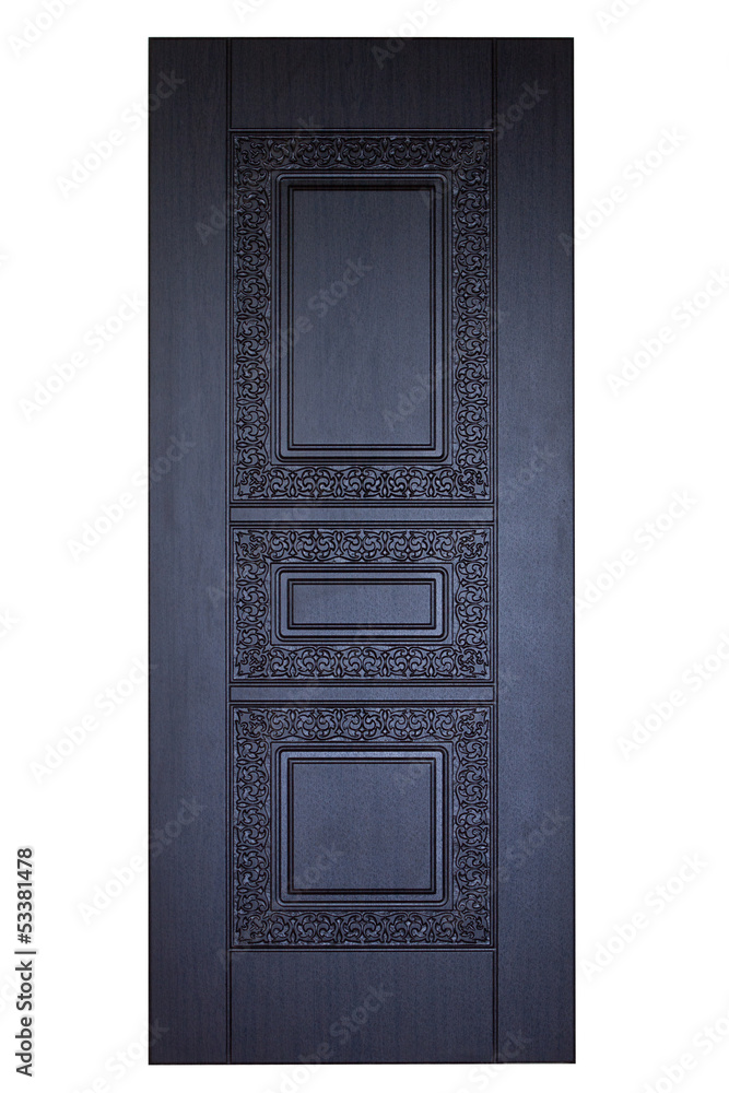 Fototapeta premium Wooden door isolaten