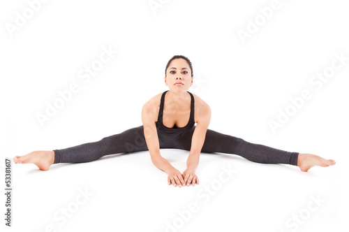 beautiful young woman performance a Ballet - Dance pose