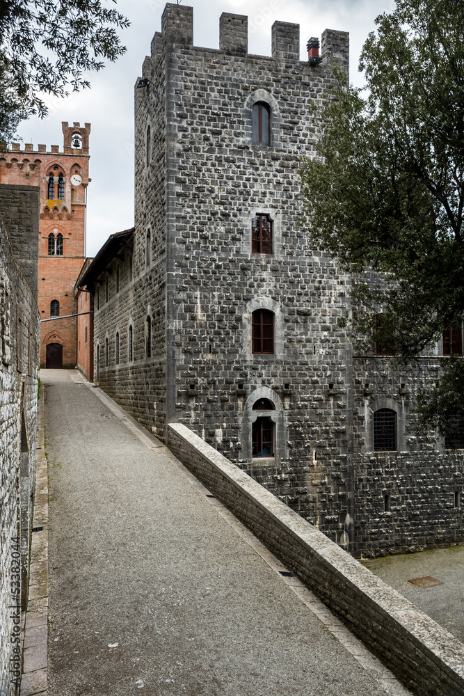 Classical castle Brolio in Italy