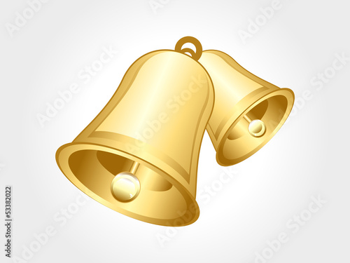 abstract glossy golden bell