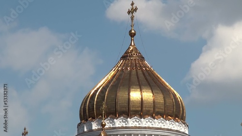 Dome of Christ the Saviour in Moscow, Russia