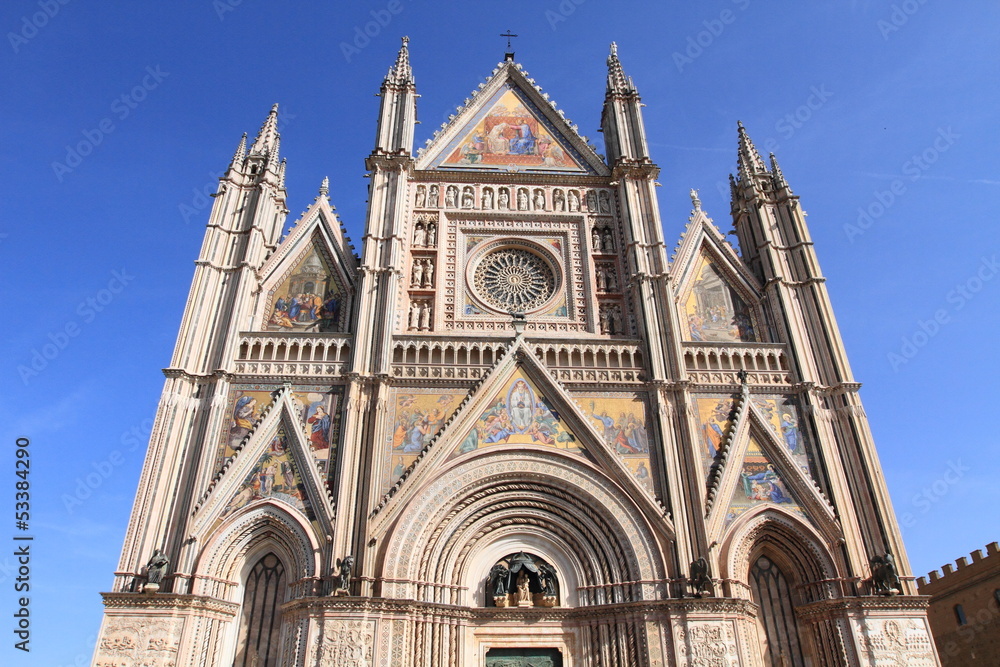 Orvieto Cathedral, landmark in Italy