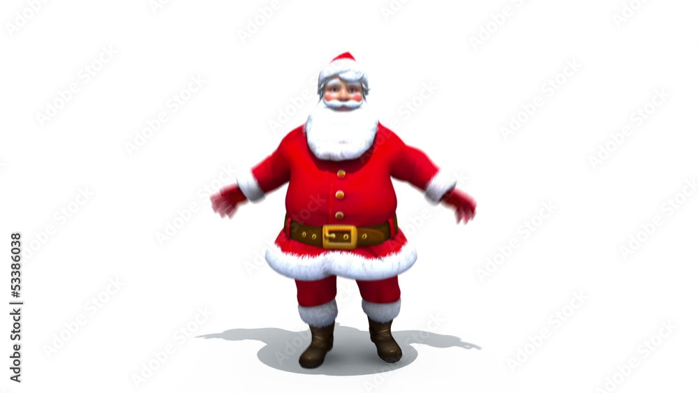 Santa gets fit! Loop. Comes with Alpha Matte. Santa gets fit! Loop. Comes with Alpha Matte.