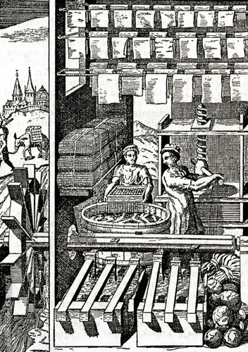 Papermaking in Russia (16. century) photo