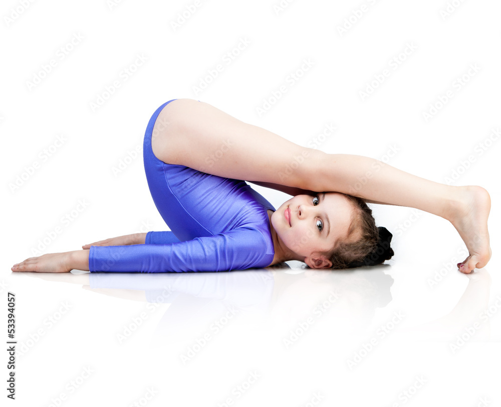 young girl doing gymnastics young girl doing gymnastics
