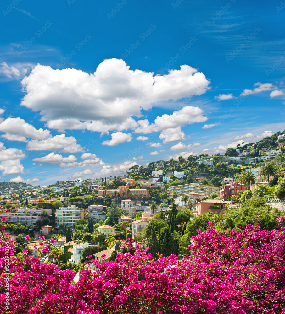 Obraz premium luxury resort Villefranche-sur-Mer near Nice and Monaco