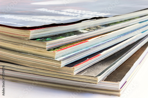 Stack of magazines
