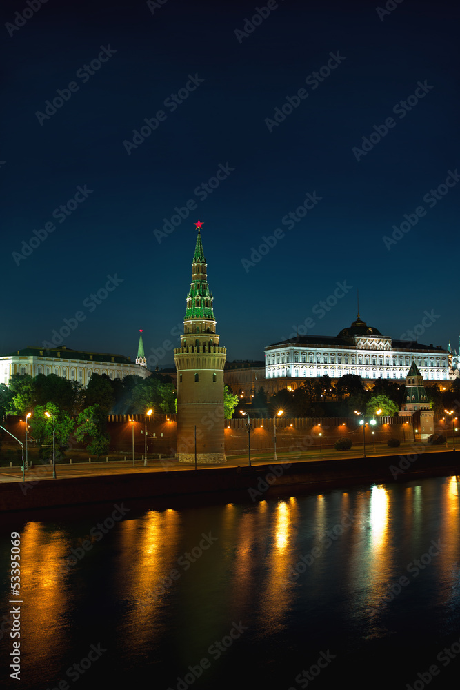 Moscow Kremlin at night