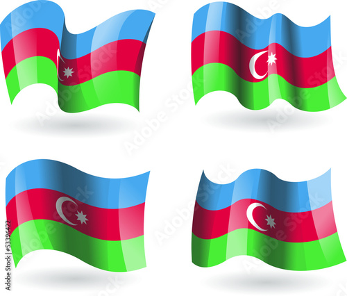 Free Download 4 Bandeiras do Azerbaijão - GFXLoad