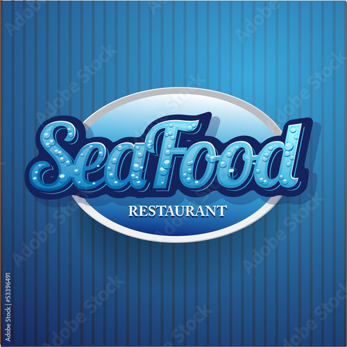 Seafood menu restaurant