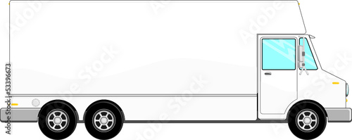 large cargo truck vector