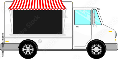business food bus vector