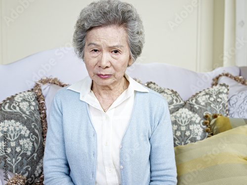 Obraz na plátně senior asian woman